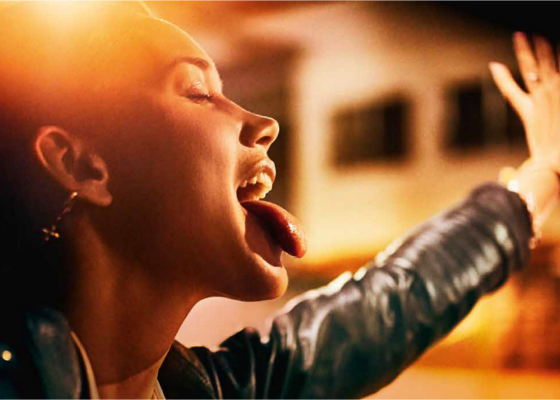 girl with open mouth